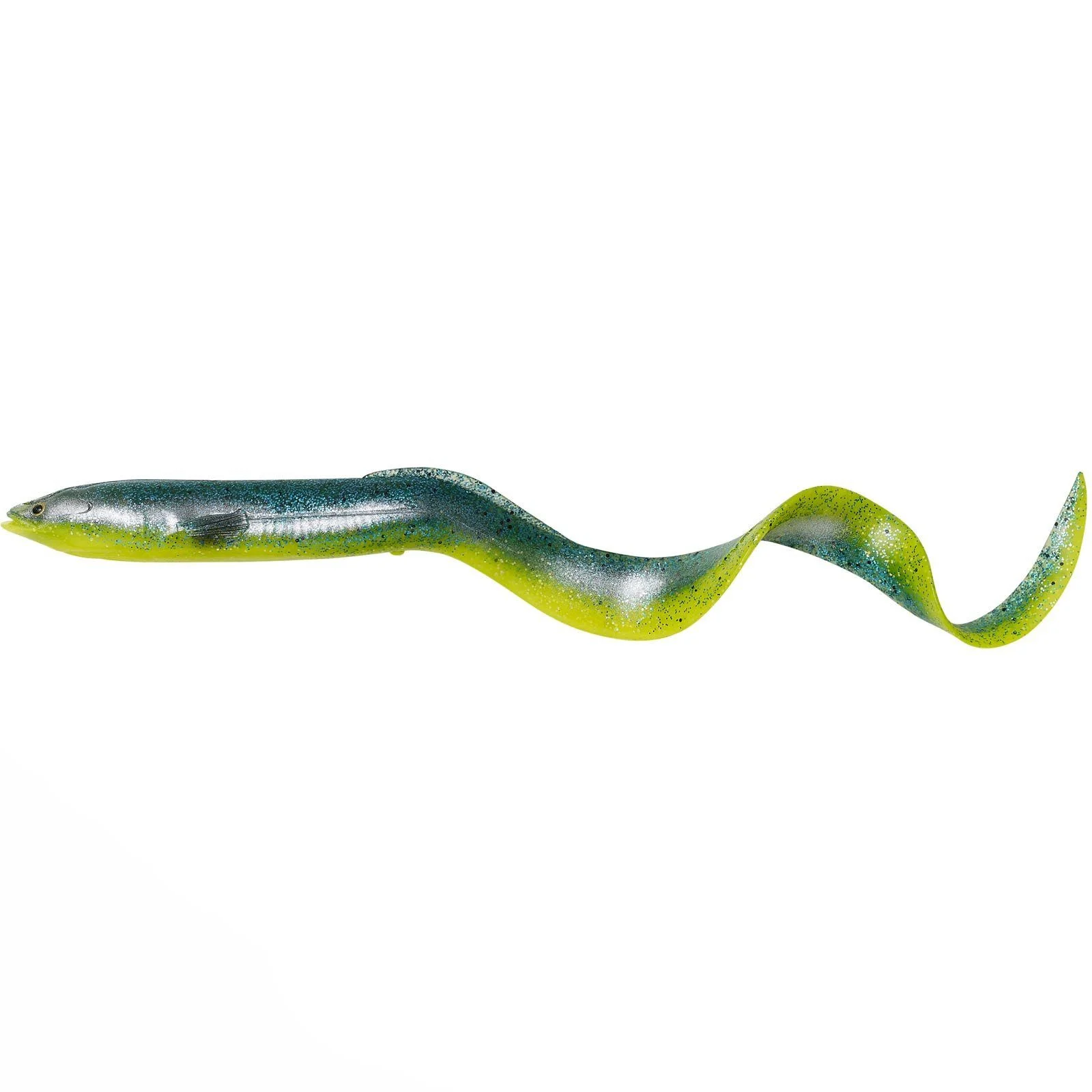 Savage Gear 3D Real Eel 15cm – Green Yellow Glitter Gummiköder